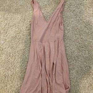 Light pink urban outfitters ribbed dress Small